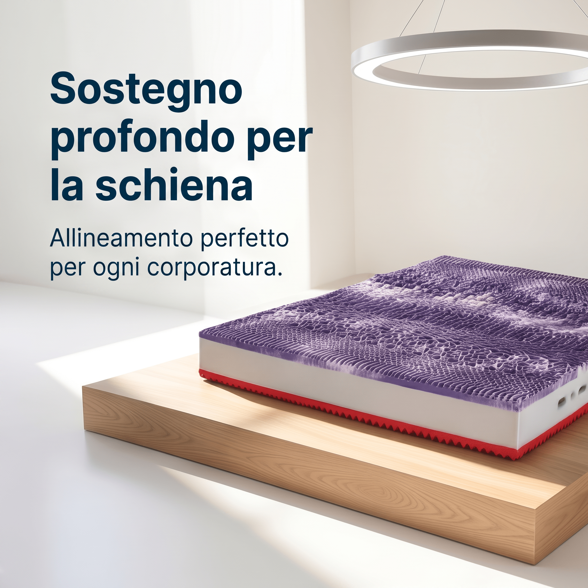 Anatomical Ceramic Memory Foam Mattress and Silver Fiber Fabric H24 cm - Memory Ceramic