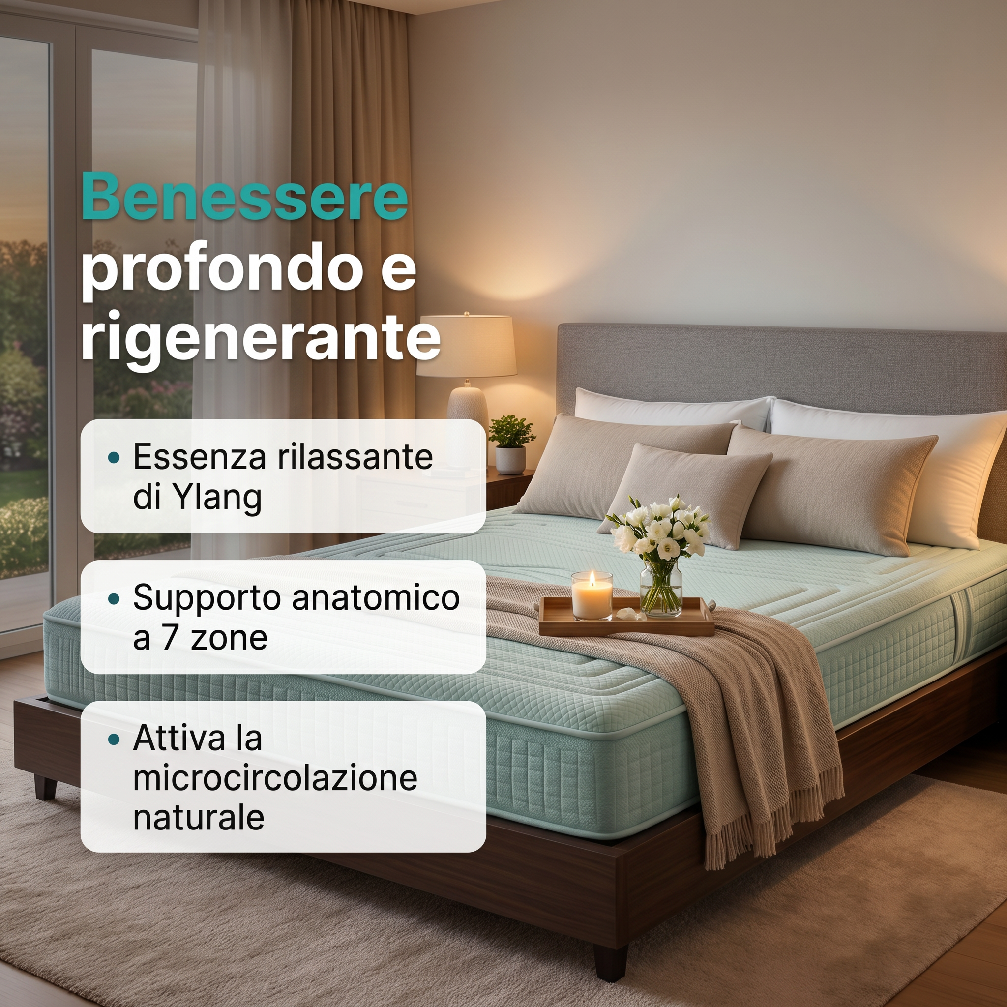 Ylang H24 Anatomical Memory Foam Mattress with Bio-Ceramic Fabric - Ylang