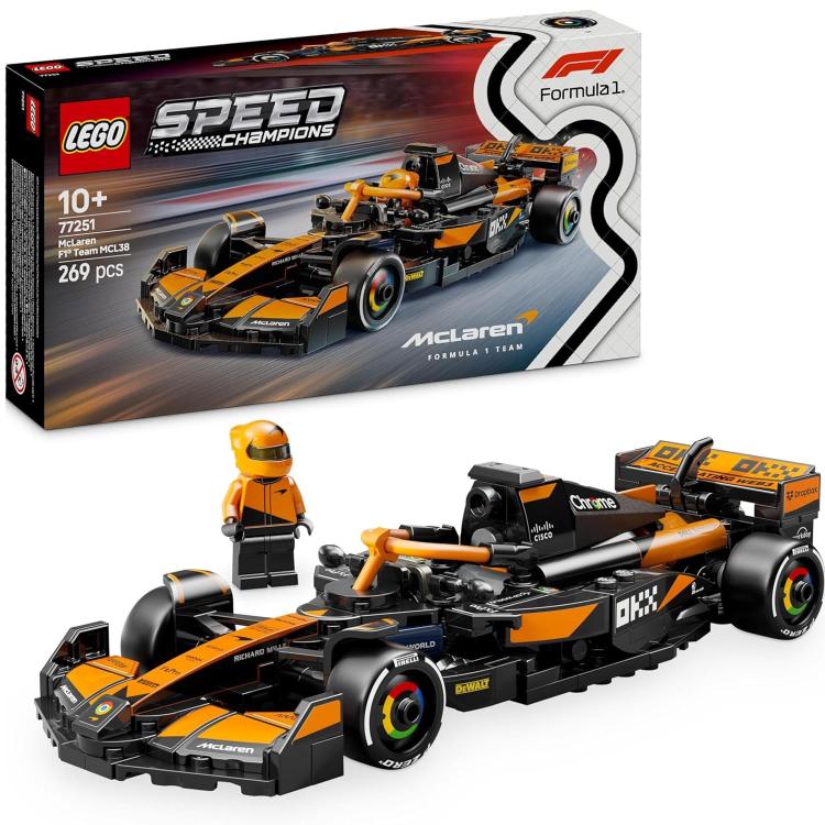 Lego Speed Champions McLaren F1 Team 77251 Formula 1 Race Car Building Toy