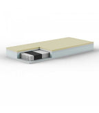 King-size pocket spring mattress plus removable memory foam topper H35 cm - GIOVE