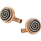 Montblanc Jazz Miles Davis cufflinks steel rose gold PVD finish 114780