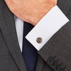 Montblanc Jazz Miles Davis cufflinks steel rose gold PVD finish 114780