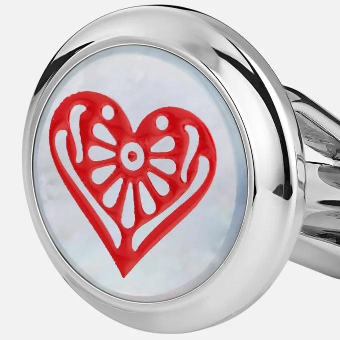 Montblanc Meisterstück Homage to "Around the World in 80 Days" Spades and Hearts Cufflinks 128386
