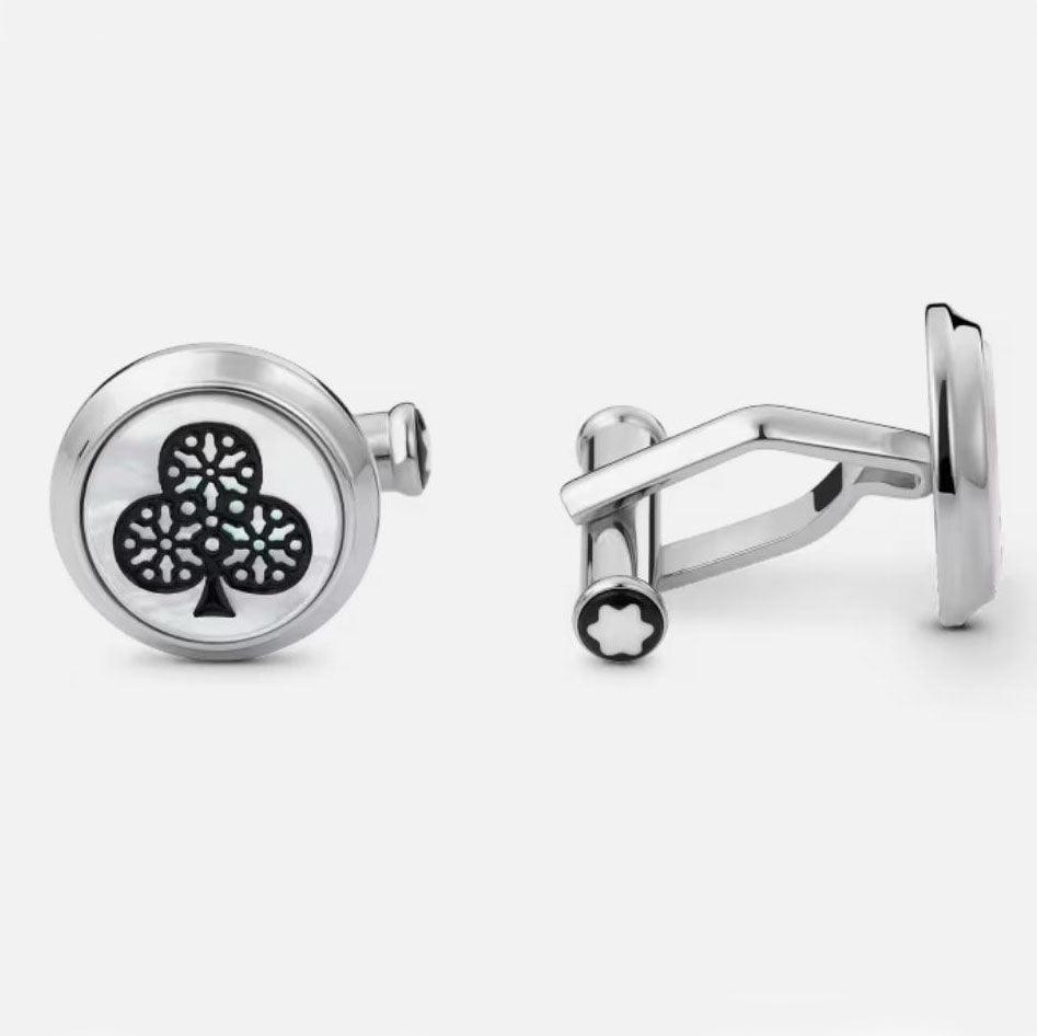 Montblanc Meisterstück Around the World in 80 Days Cufflinks Ace of Spades and Ace of Diamonds 128387