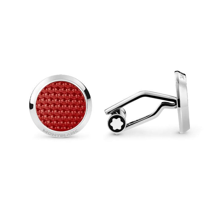 Montblanc Meisterstück Red Steel Cufflinks 130269