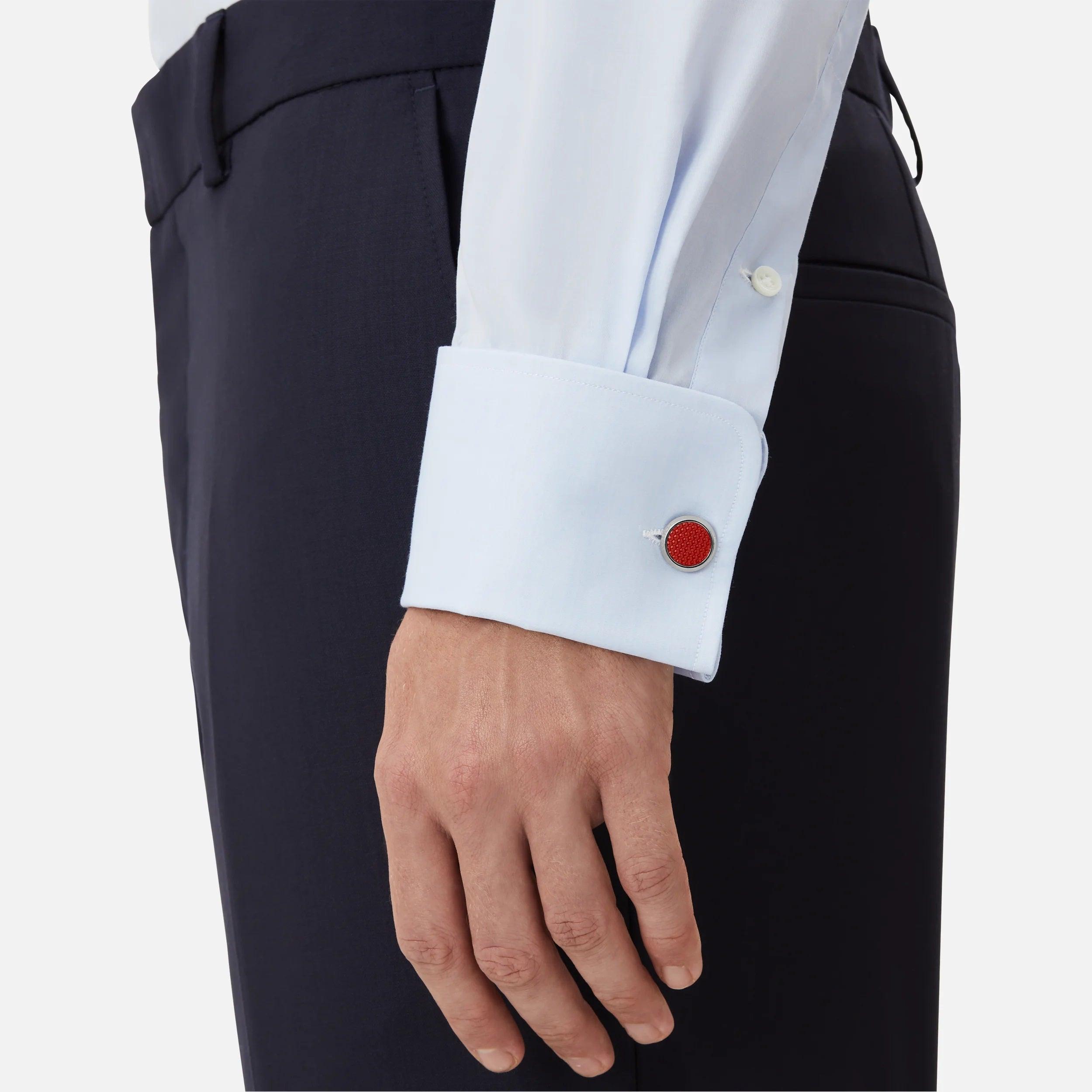 Montblanc Meisterstück Red Steel Cufflinks 130269