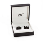 Montblanc gemelli rettangolari in acciaio e PVD nero 114761