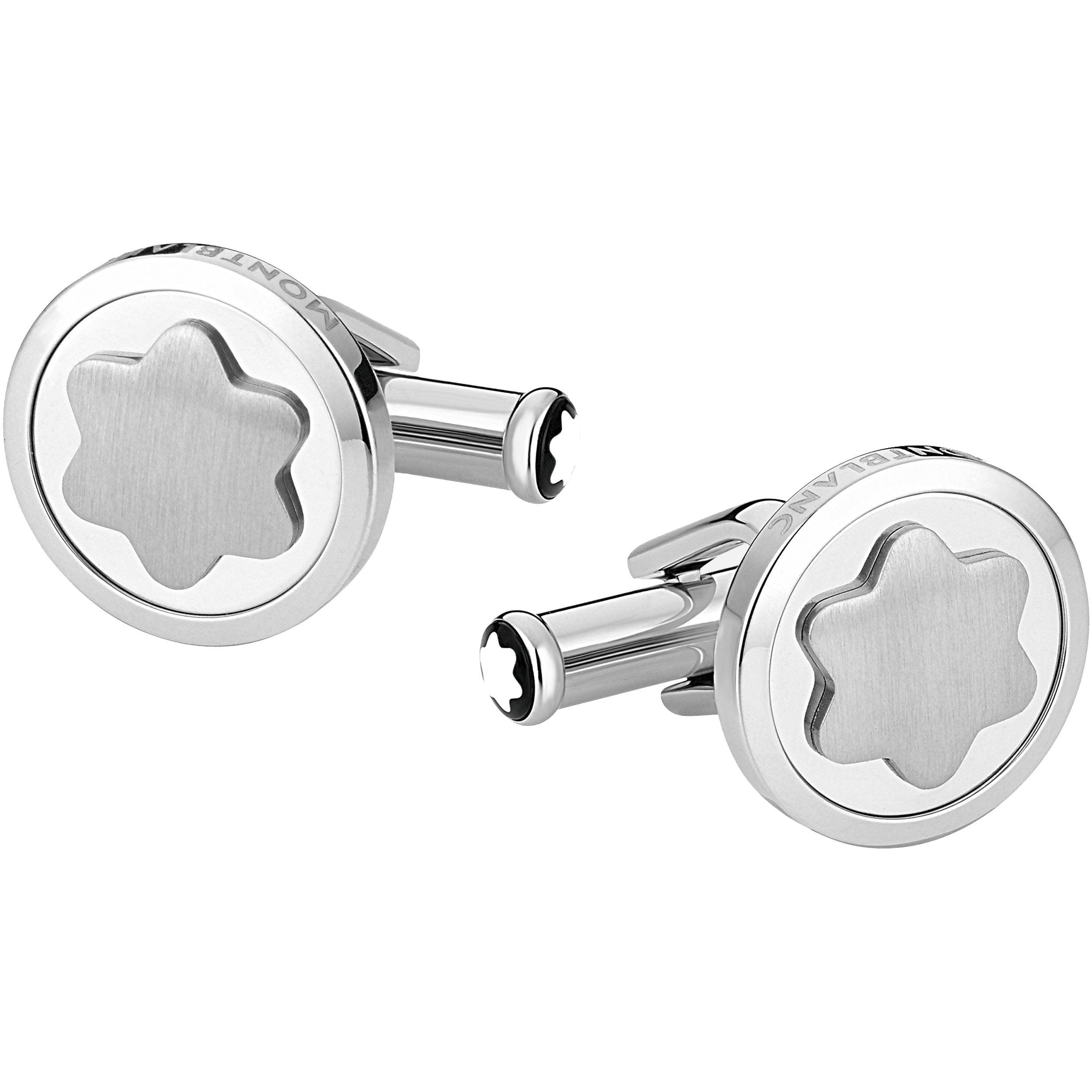 Montblanc Star steel cufflinks 116660