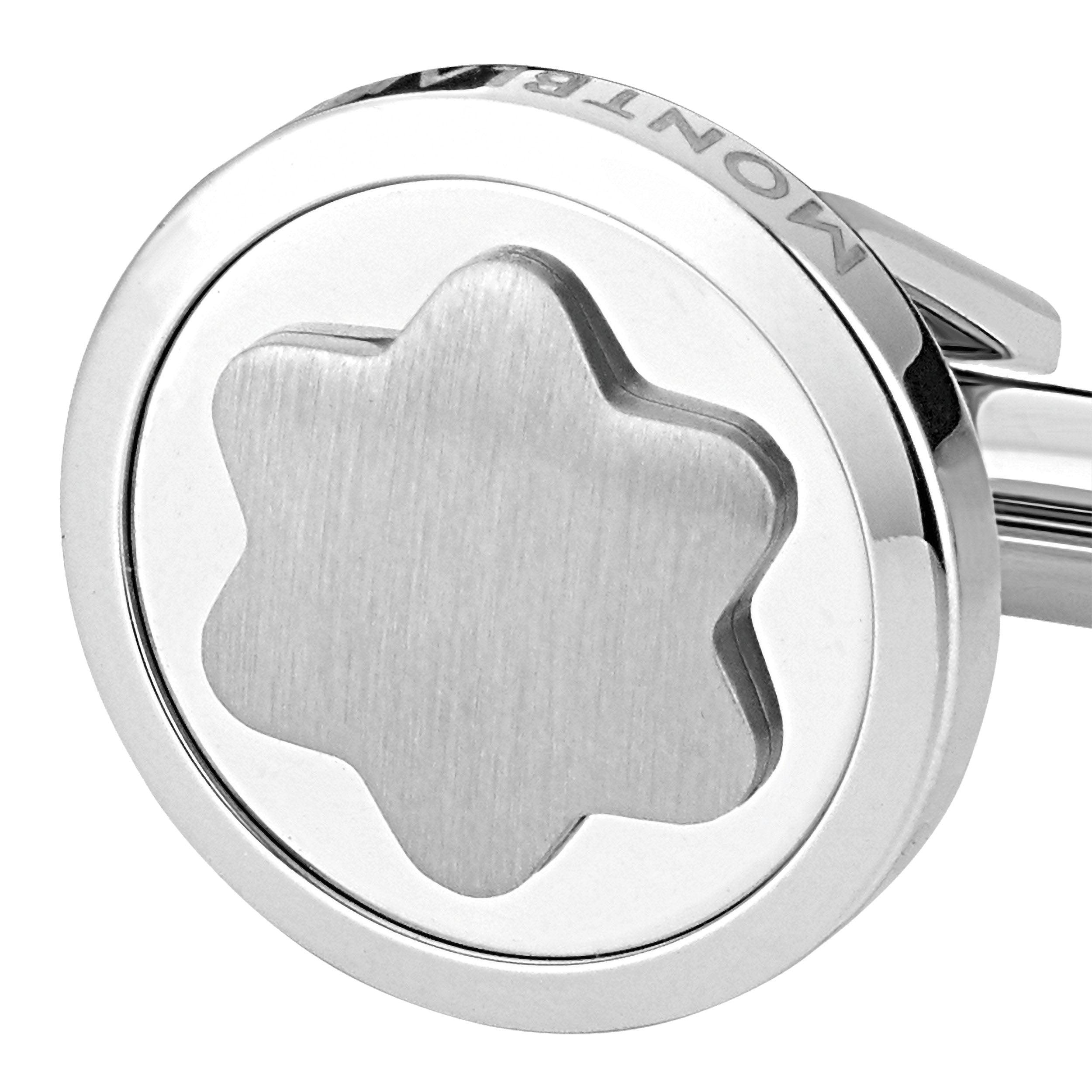 Montblanc Star steel cufflinks 116660