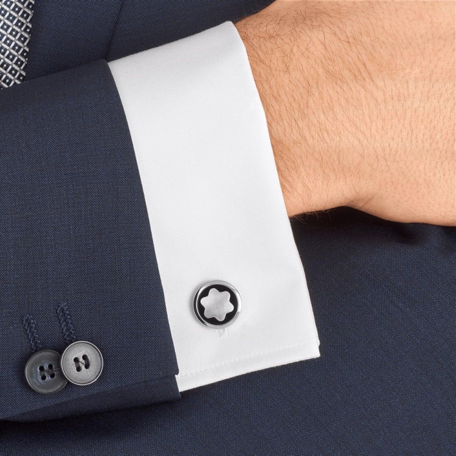 Montblanc Star cufflinks steel 116661