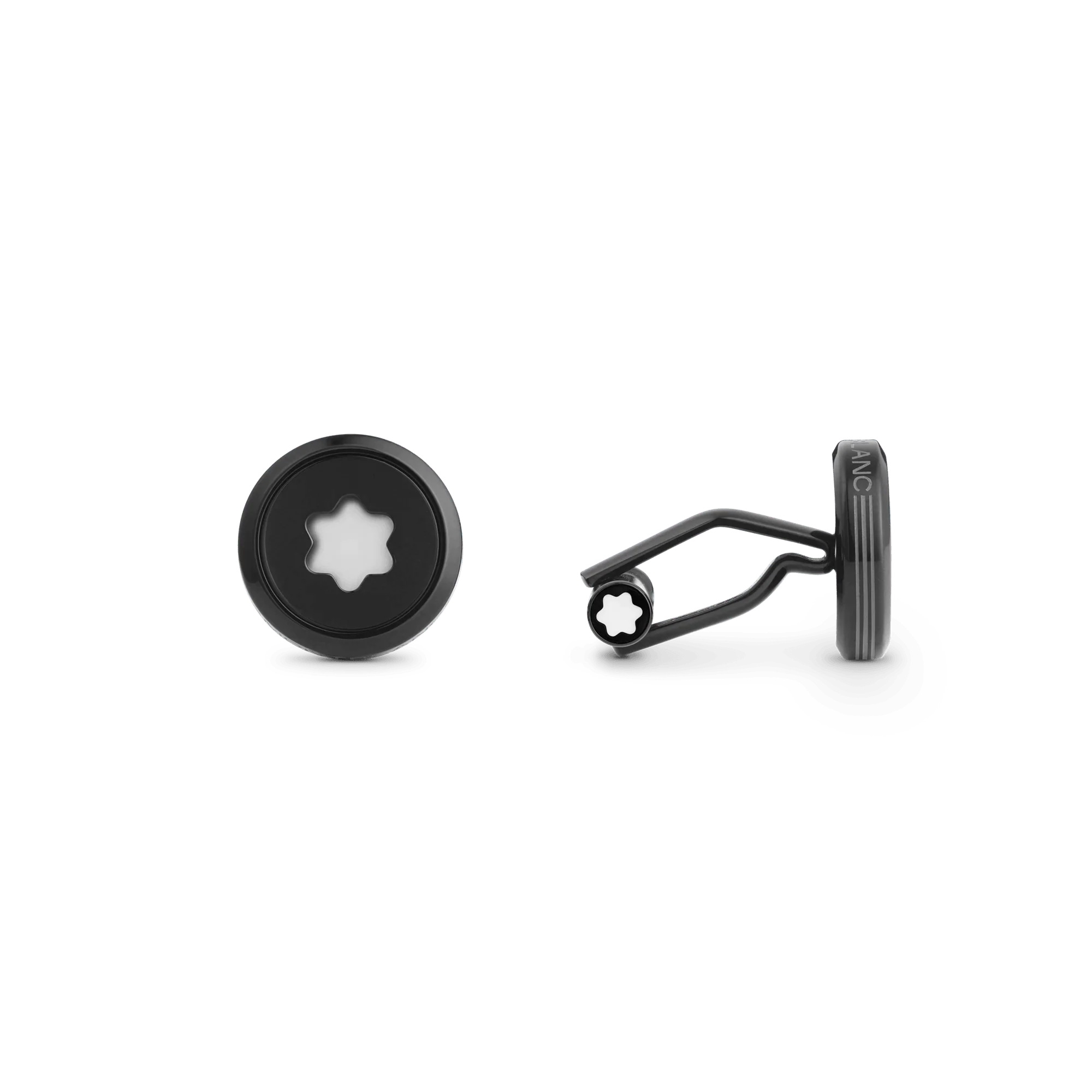 Montblanc StarWalker Black Cosmos cufflinks in black steel 129788