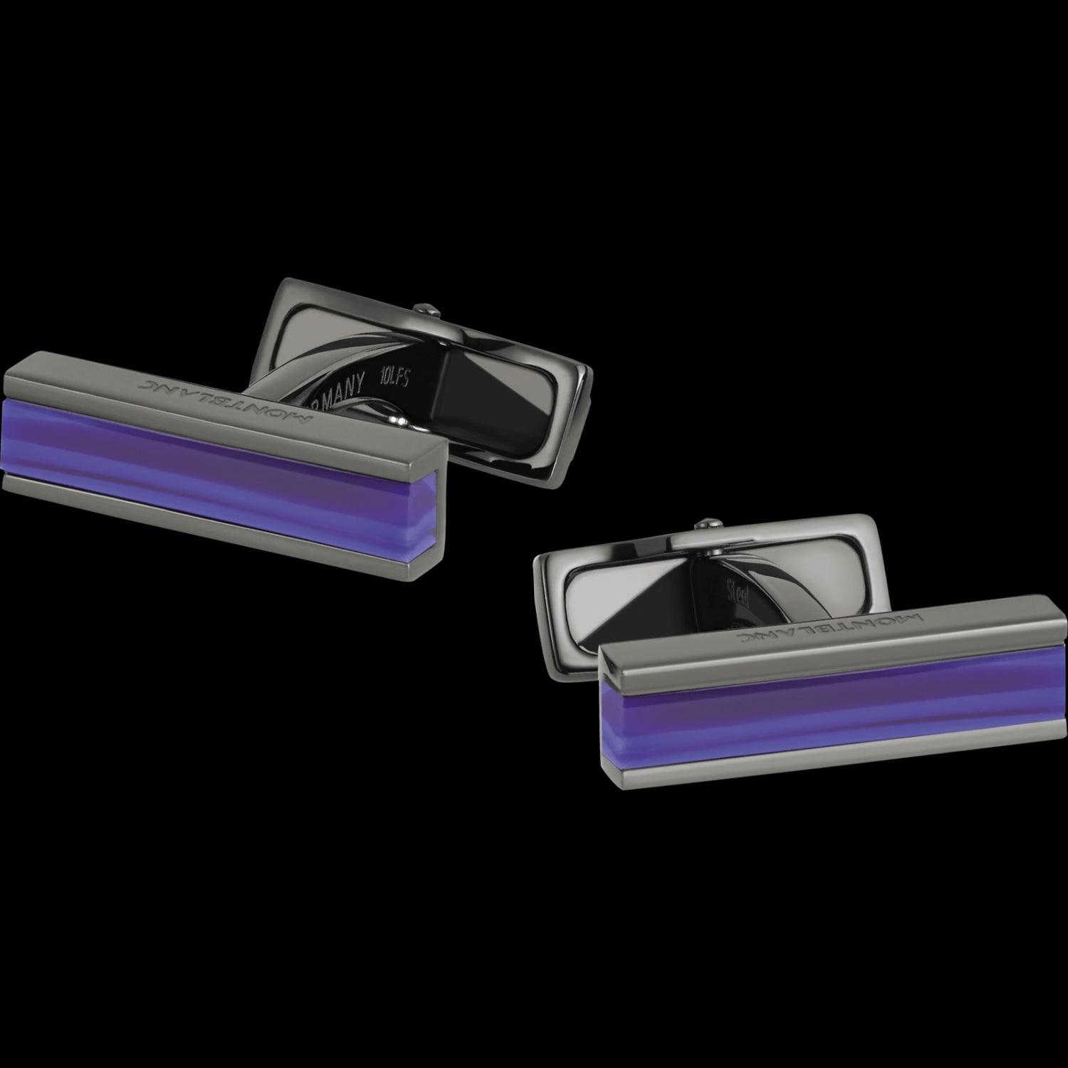 Montblanc Urban Speed cufflinks black PVD finish steel 112930
