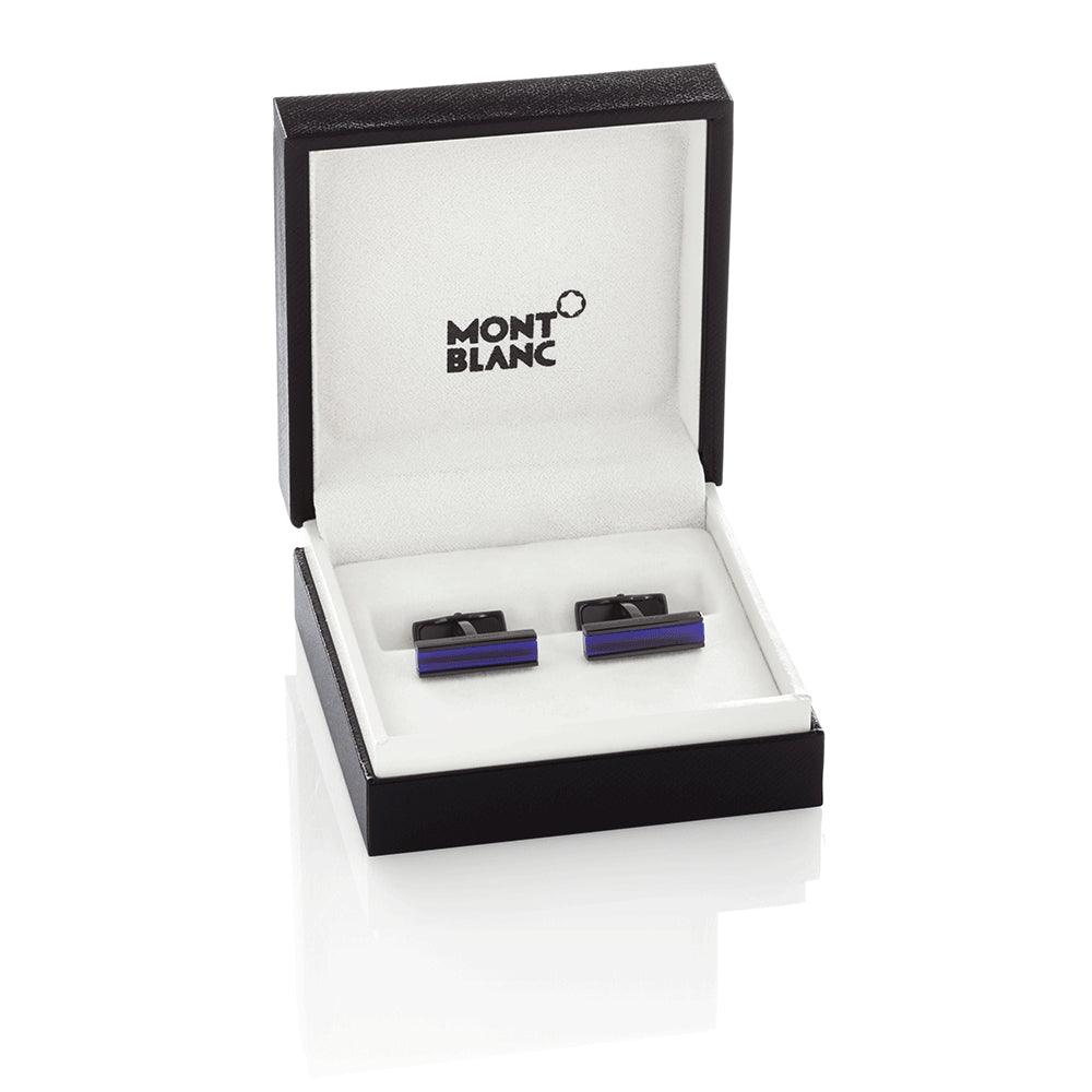 Montblanc Urban Speed cufflinks black PVD finish steel 112930