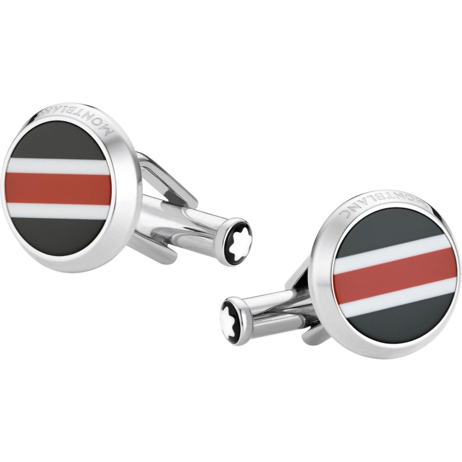 Montblanc Urban Spirit cufflinks steel resin 118596