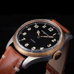 Montblanc watch 1858 Automatic 44mm black automatic steel and bronze 116241