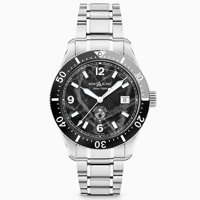 Montblanc 1858 Ice Sea Automatic Date watch 41mm black automatic steel 129371