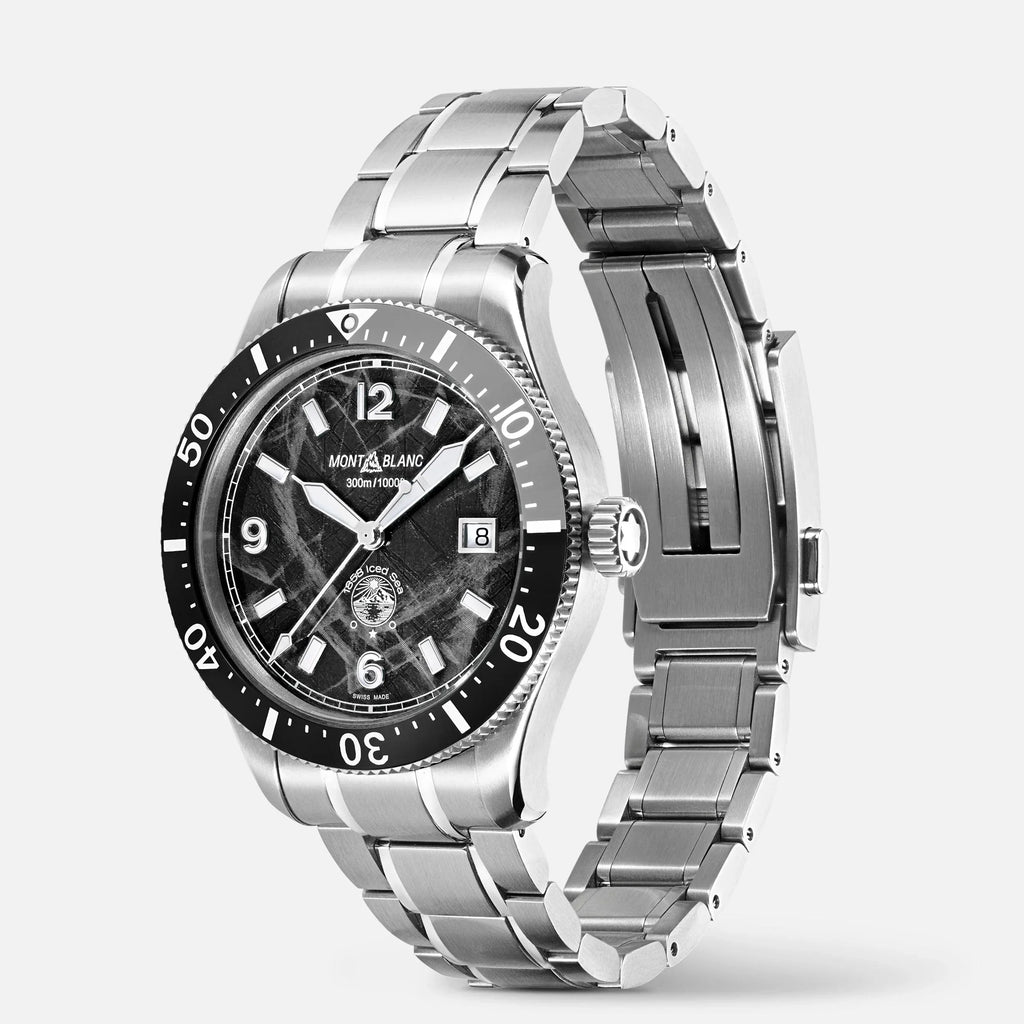 Montblanc 1858 Ice Sea Automatic Date watch 41mm black automatic steel 129371