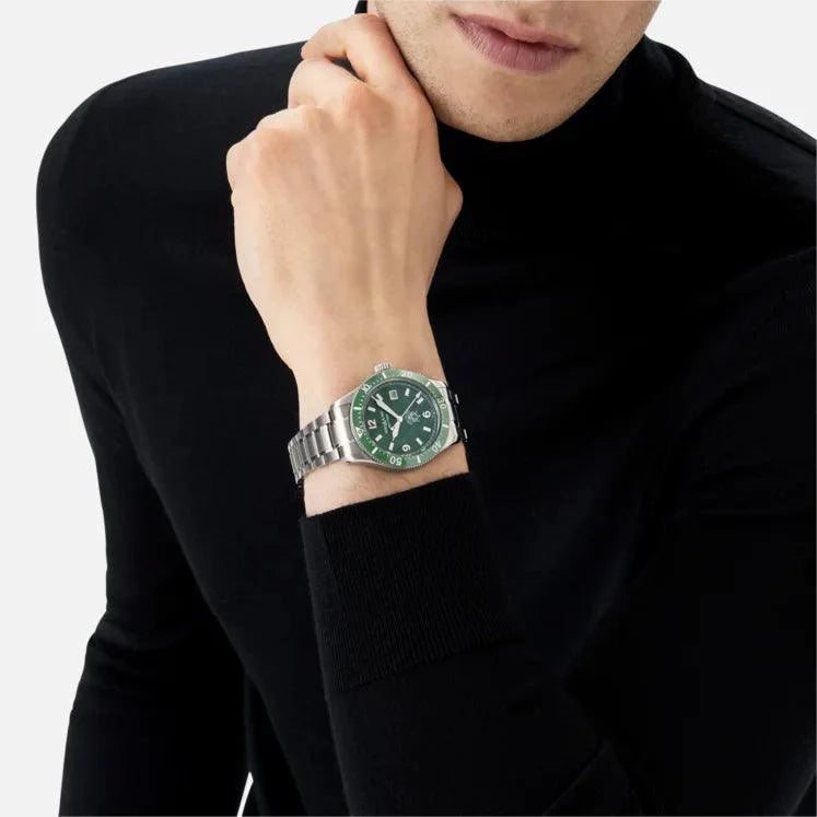 Montblanc watch 1858 Ice Sea Automatic Date 41mm green automatic steel 129373