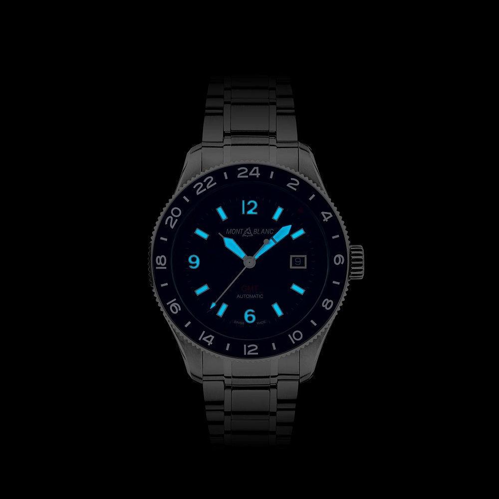 Montblanc 1858 Iced Sea Automatic Date 41mm grey automatic steel watch 130793