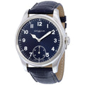 Montblanc watch 1858 Manual Small Second 44mm blue manual winding steel 113702
