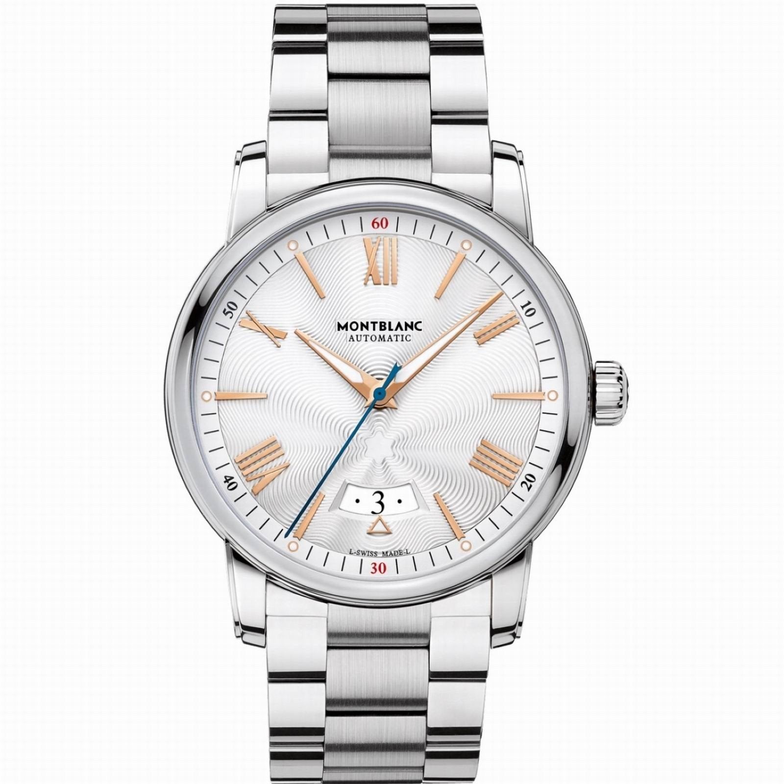 Montblanc watch 4810 Date 42mm silver automatic steel 114852