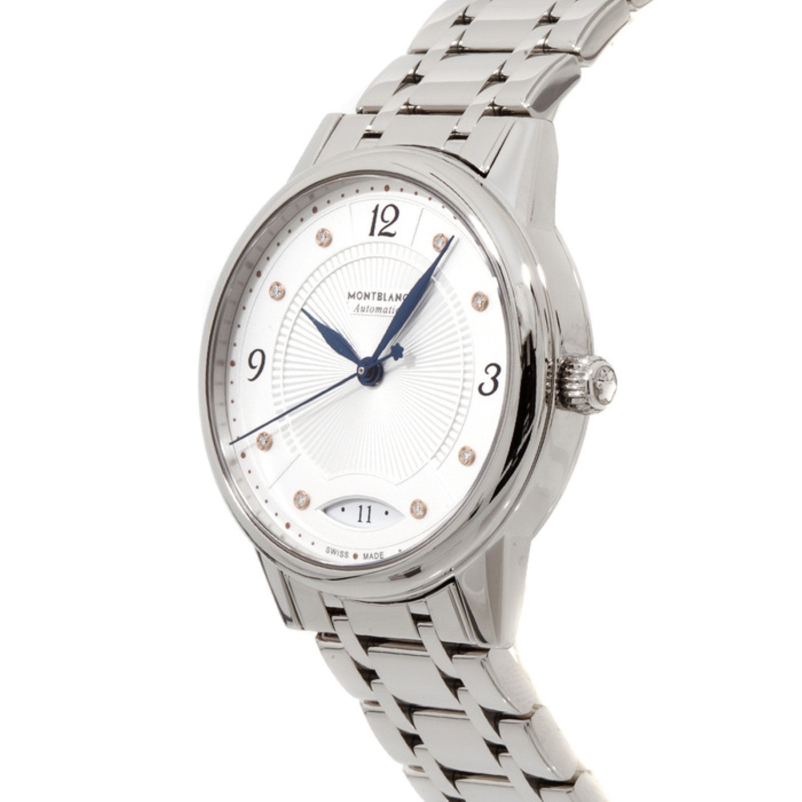 Montblanc Bohème Date 37mm white automatic steel watch 114733