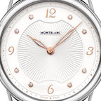 Montblanc women's watch Bohème Quartz 34mm steel black alligator 123868