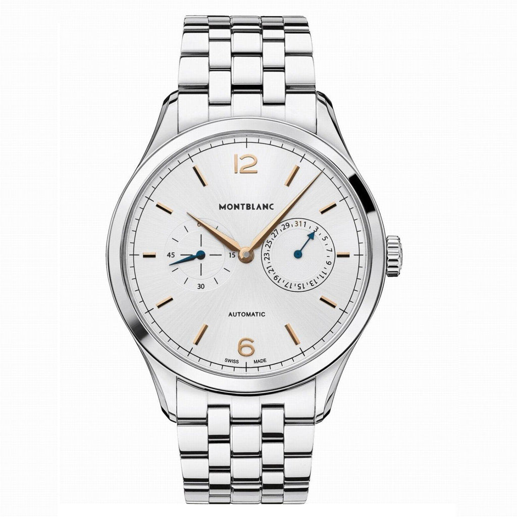 Montblanc orologio Heritage Chronometrie 40mm argento automatico acciaio 114873