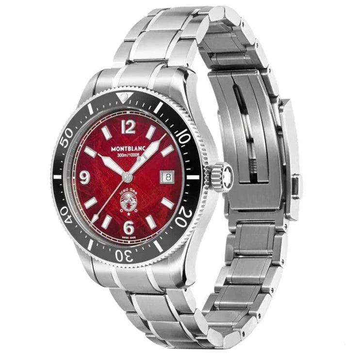 Montblanc Iced Sea Date 41mm burgundy automatic steel 132291