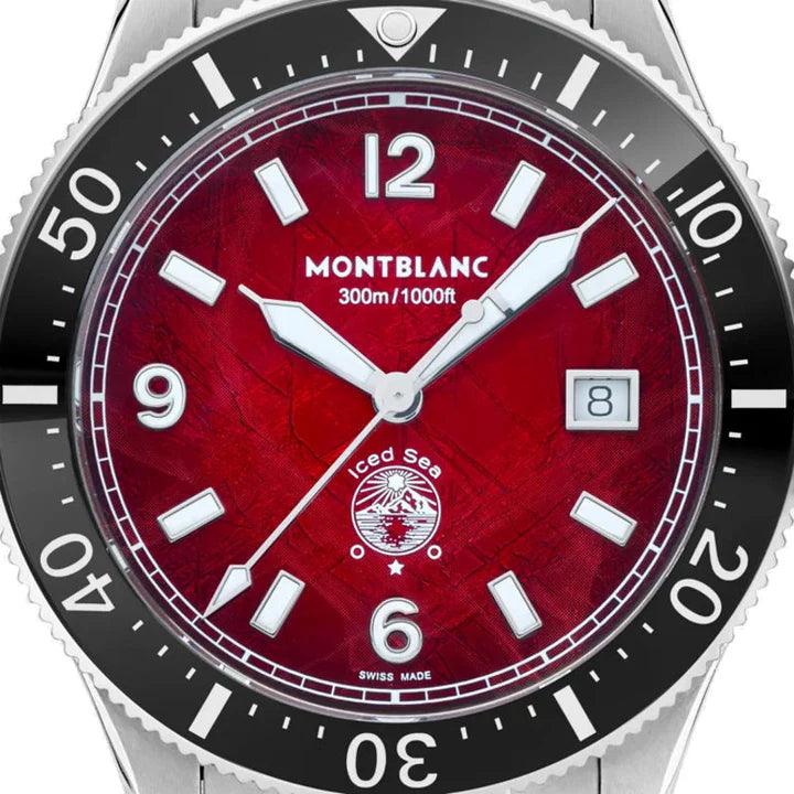 Montblanc Iced Sea Date 41mm burgundy automatic steel 132291