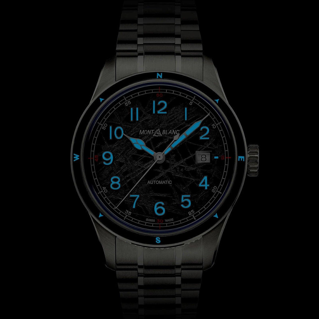 Montblanc watch Montblanc 1858 Automatic Date 0 Oxygen The 8000 41mm grey automatic steel 130984