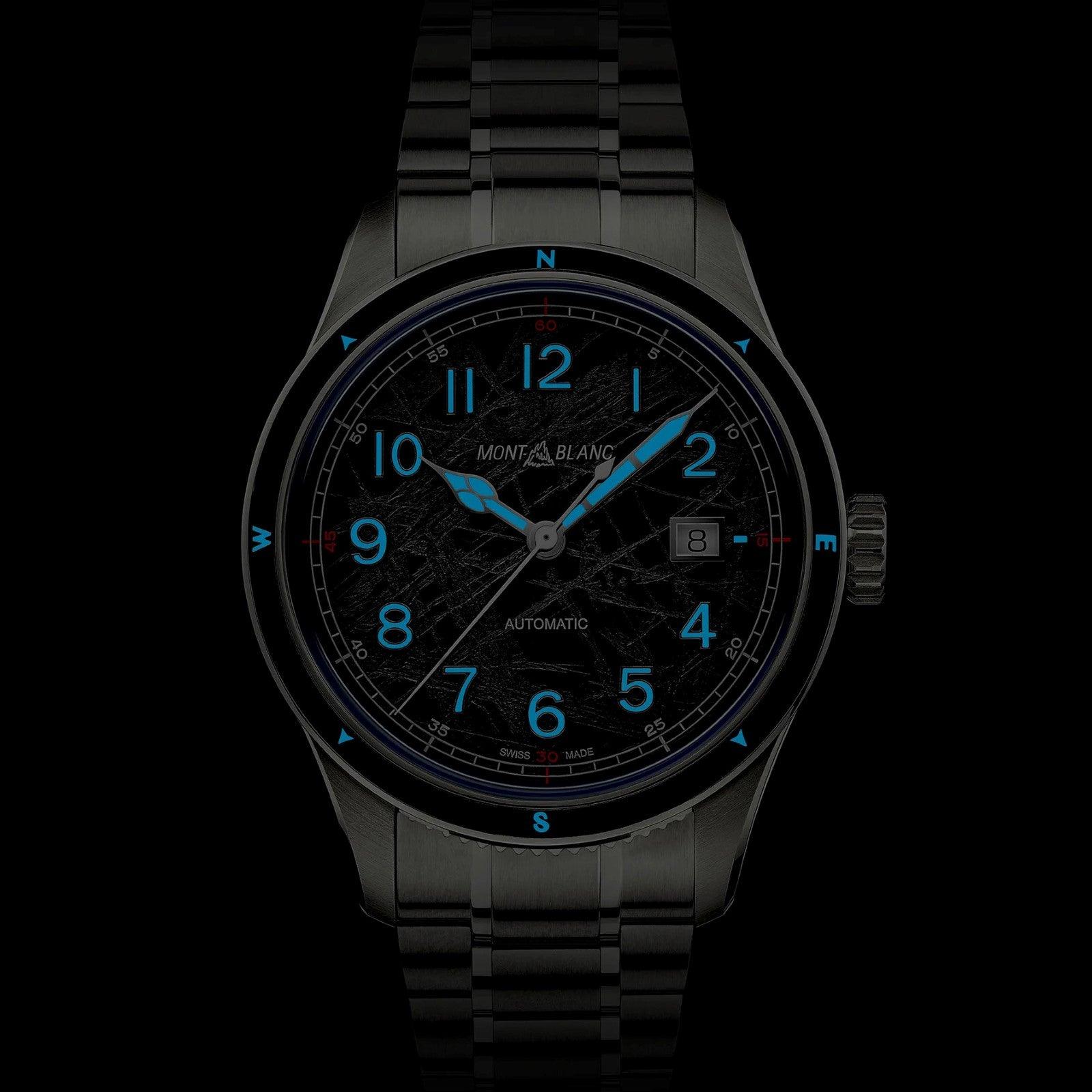 Montblanc watch Montblanc 1858 Automatic Date 0 Oxygen The 8000 41mm grey automatic steel 130984