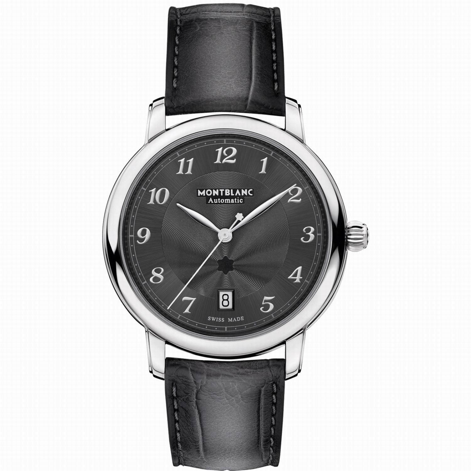 Montblanc Star Legacy Date watch 39mm grey automatic steel 118517