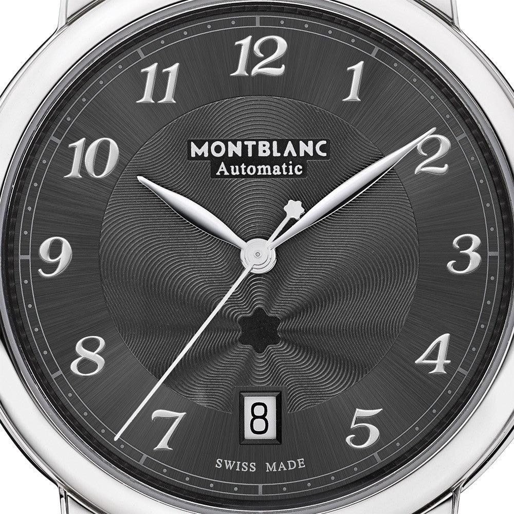 Montblanc Star Legacy Date watch 39mm grey automatic steel 118517