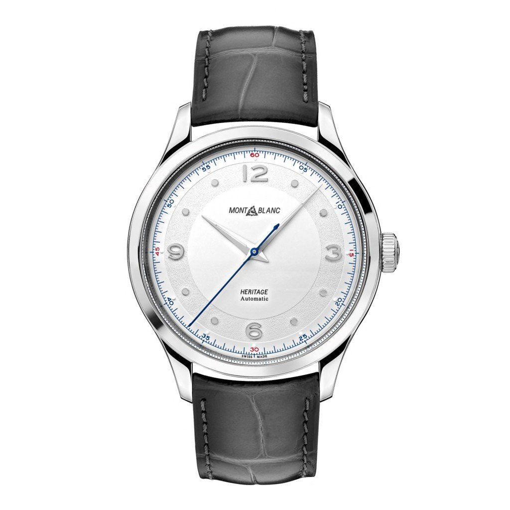 Montblanc Men's Heritage Automatic Watch 40mm Grey Alligator 119943