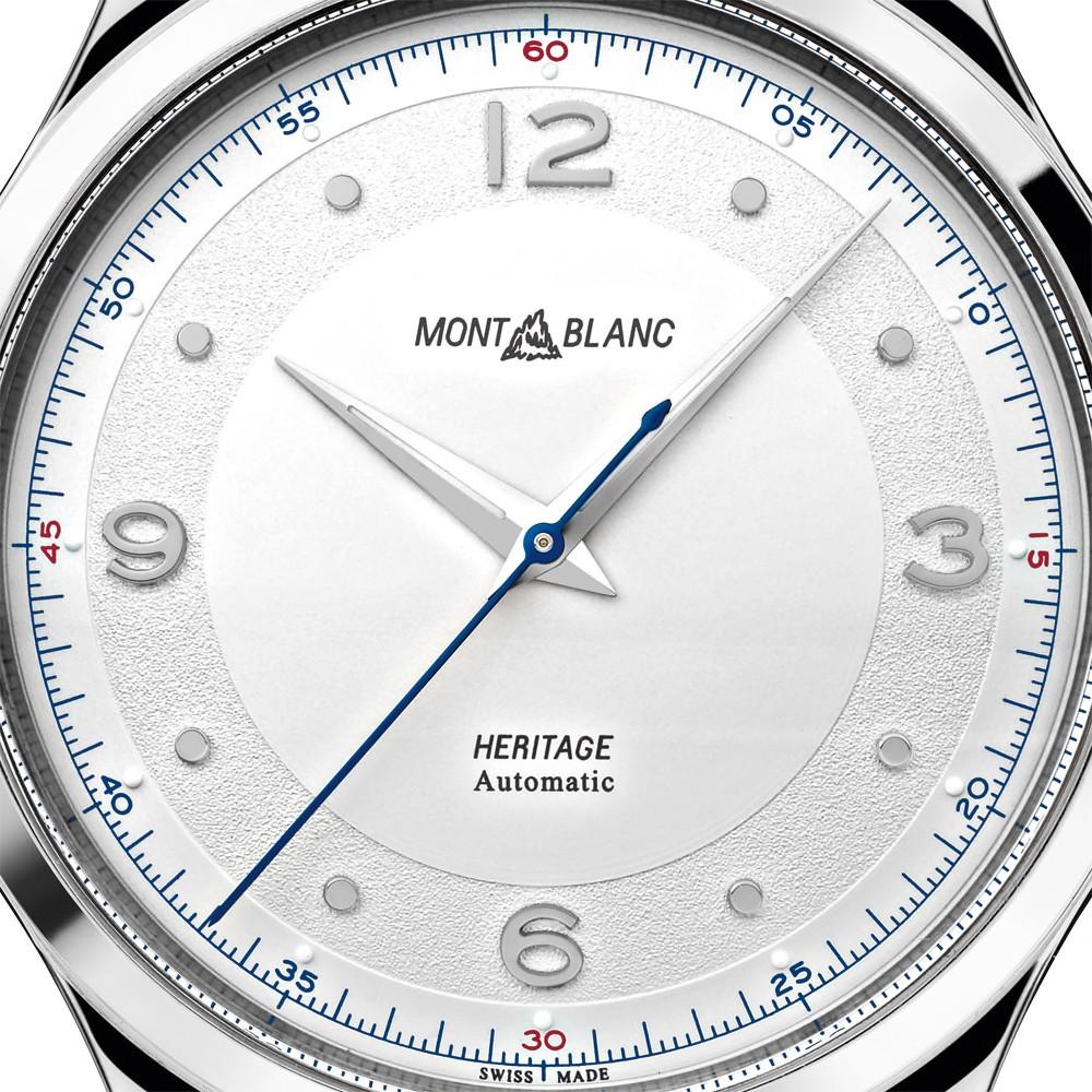 Montblanc Men's Heritage Automatic Watch 40mm Grey Alligator 119943