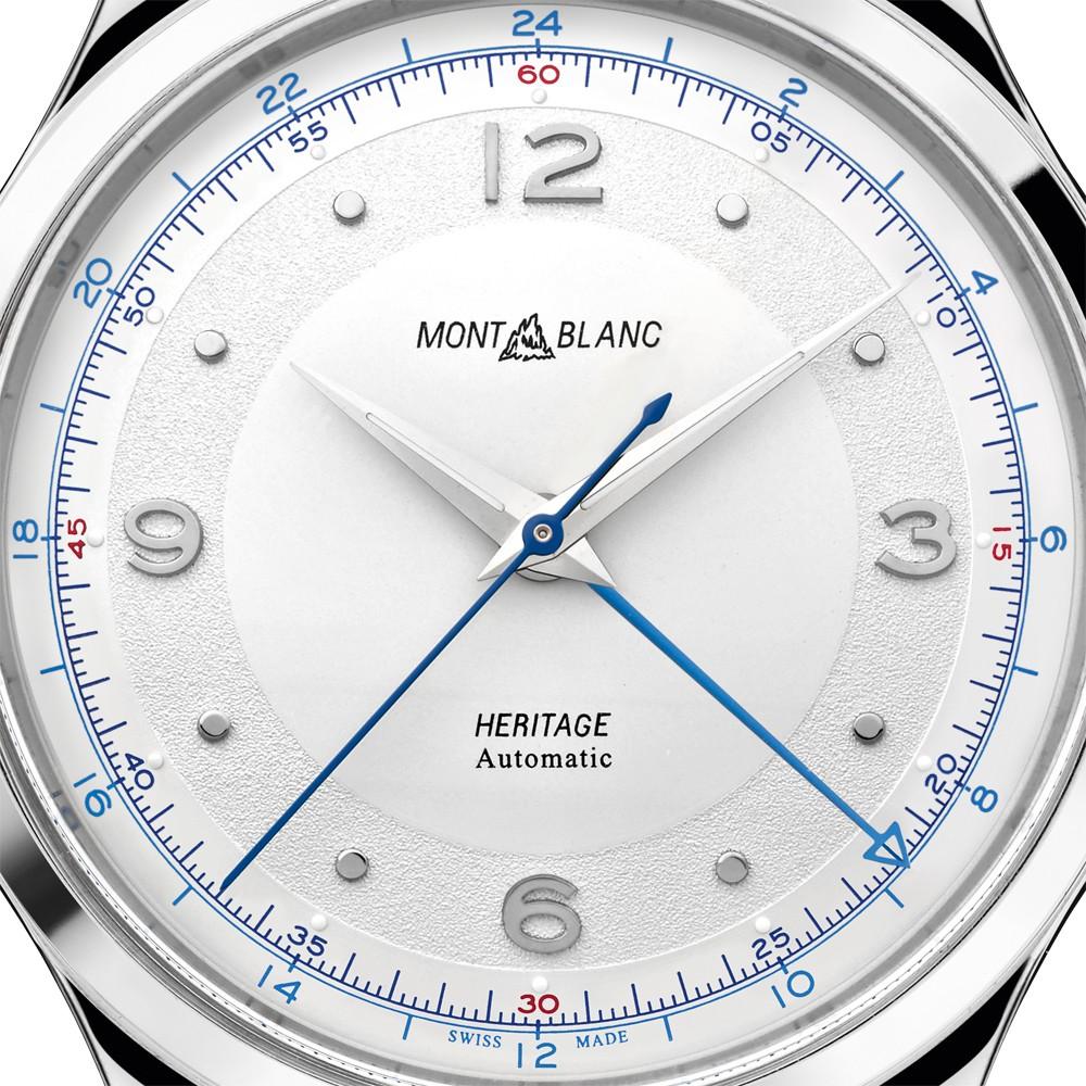Montblanc men's watch Heritage GMT 40mm automatic steel 119949