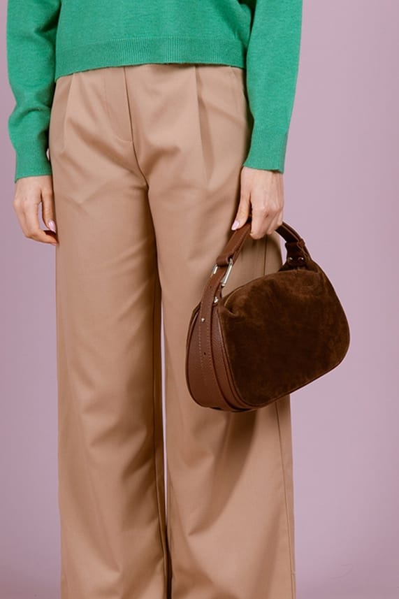 Montepulciano – Italian Suede Leather Hobo Bag