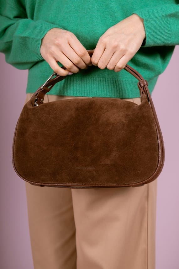 Montepulciano – Italian Suede Leather Hobo Bag