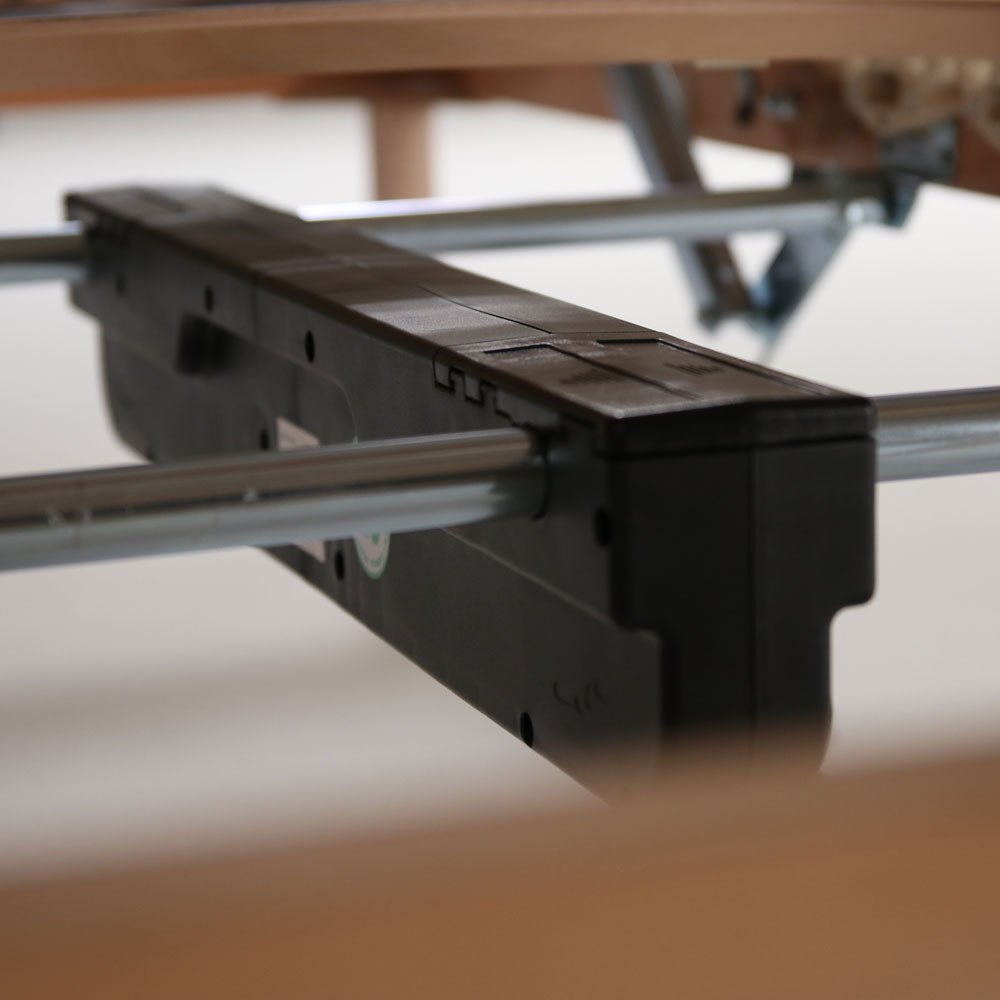 Motorized slatted bed base in beech wood with remote control - Superior Bed Base