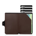 KLIK Minimal SLIM without coin pocket Brown Leather