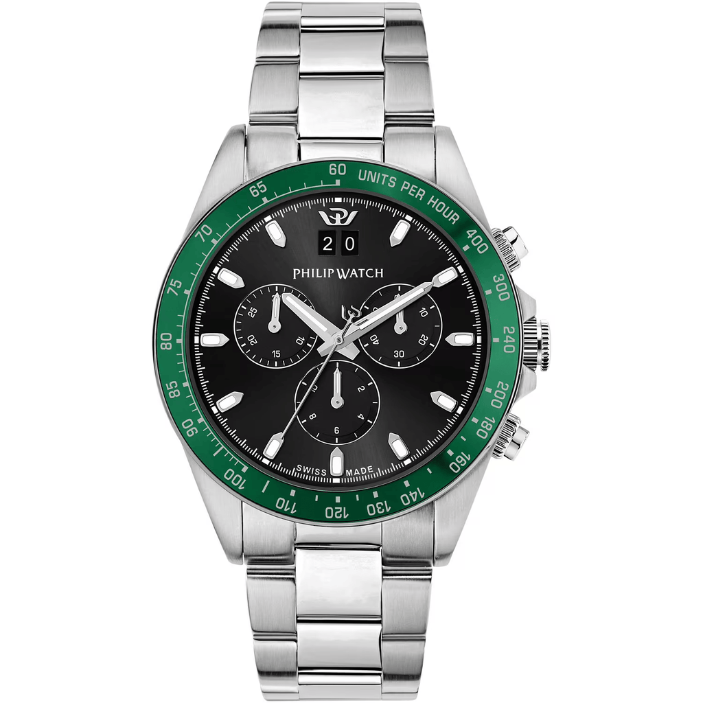 Philip Watch Caribe Sport Quartz Chronograph R82736 green