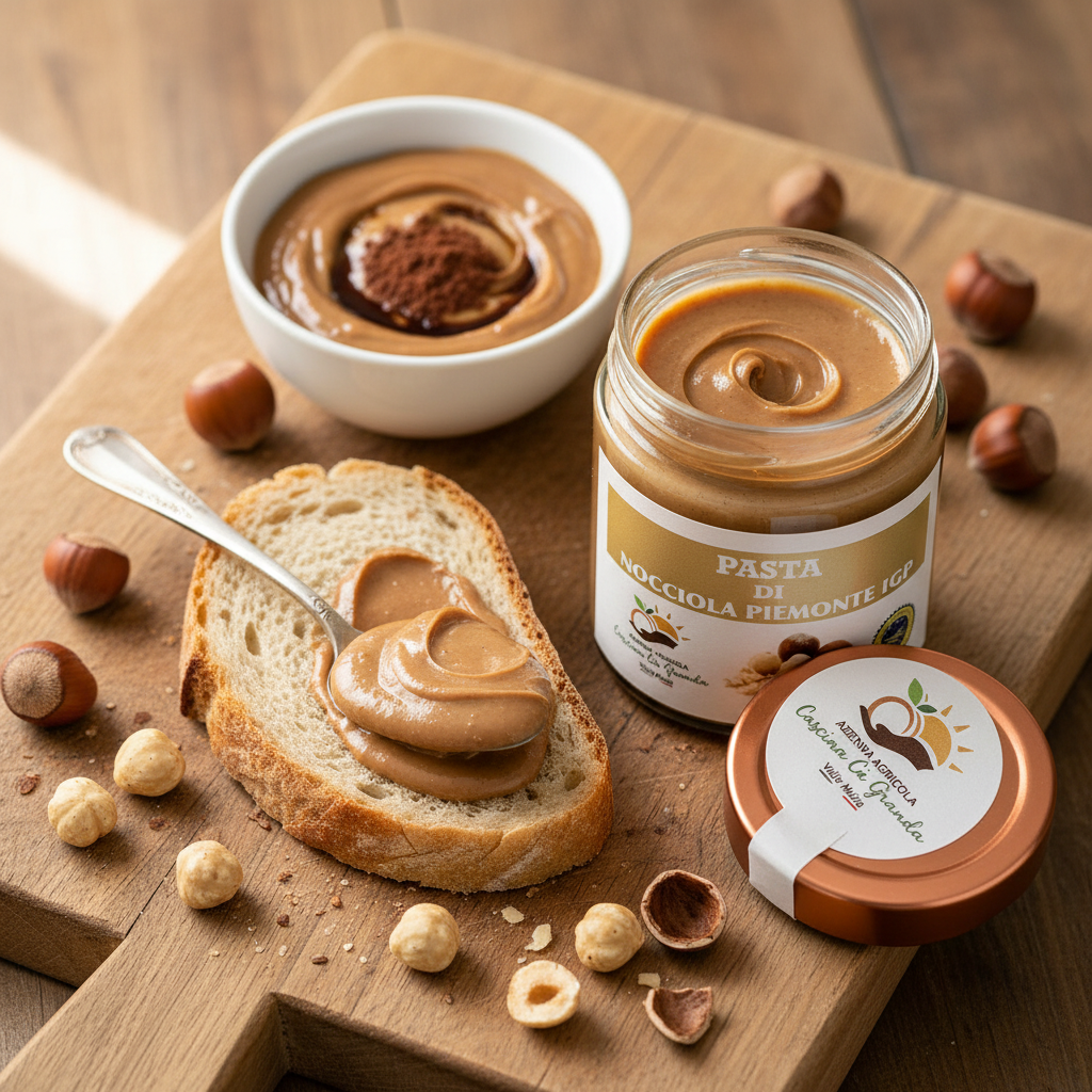 100% Hazelnut Paste. Piedmont Hazelnuts PGI. 0% Compromise. Gluten-Free