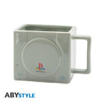 Abystyle - Mug (Sony Playstation 1 Console) PS1 Logo 3D Mug 325ml Glass