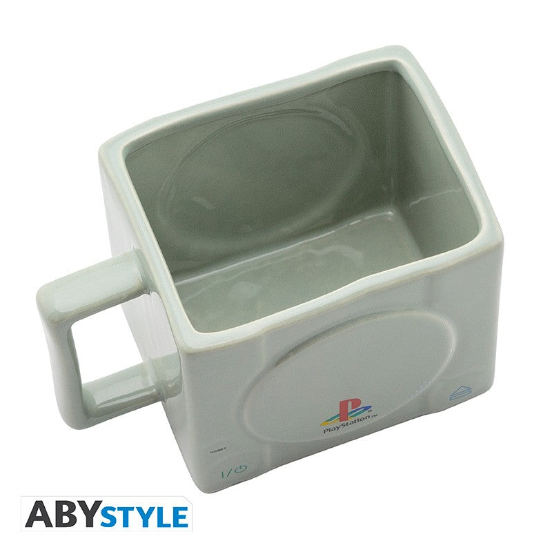Abystyle - Mug (Sony Playstation 1 Console) PS1 Logo 3D Mug 325ml Glass