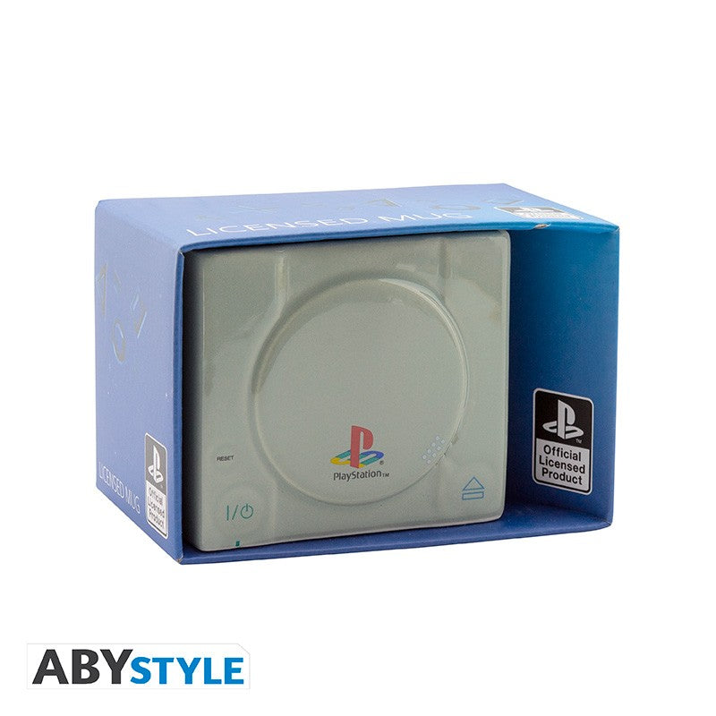 Abystyle - Mug (Sony Playstation 1 Console) PS1 Logo 3D Mug 325ml Glass