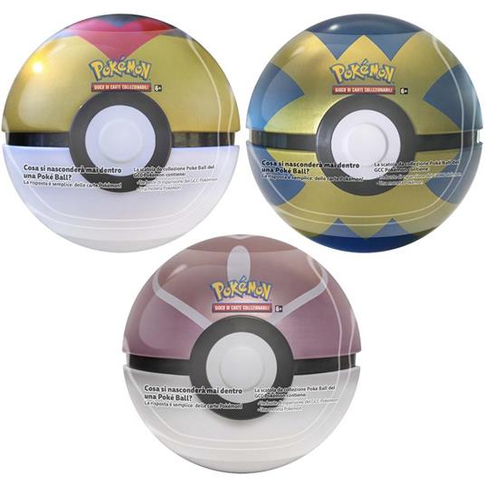 Pokemon Poké Ball Tin Spring 22 Tcg Velox Pokeball Gcc Card Game Ita 1 Random
