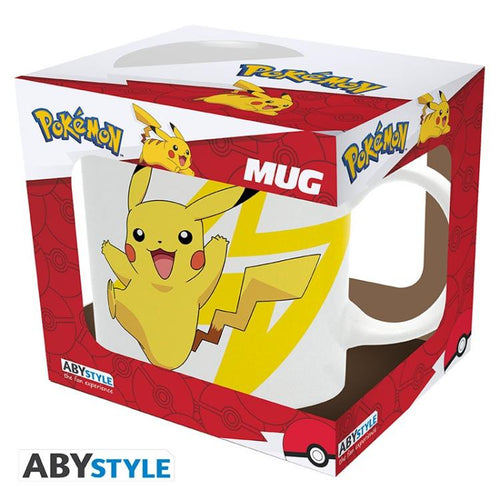 ABYSTYLE POKEMON MUG: "LOGO & PIKACHU" CERAMIC MUG WITH HANDLE 320 ML
