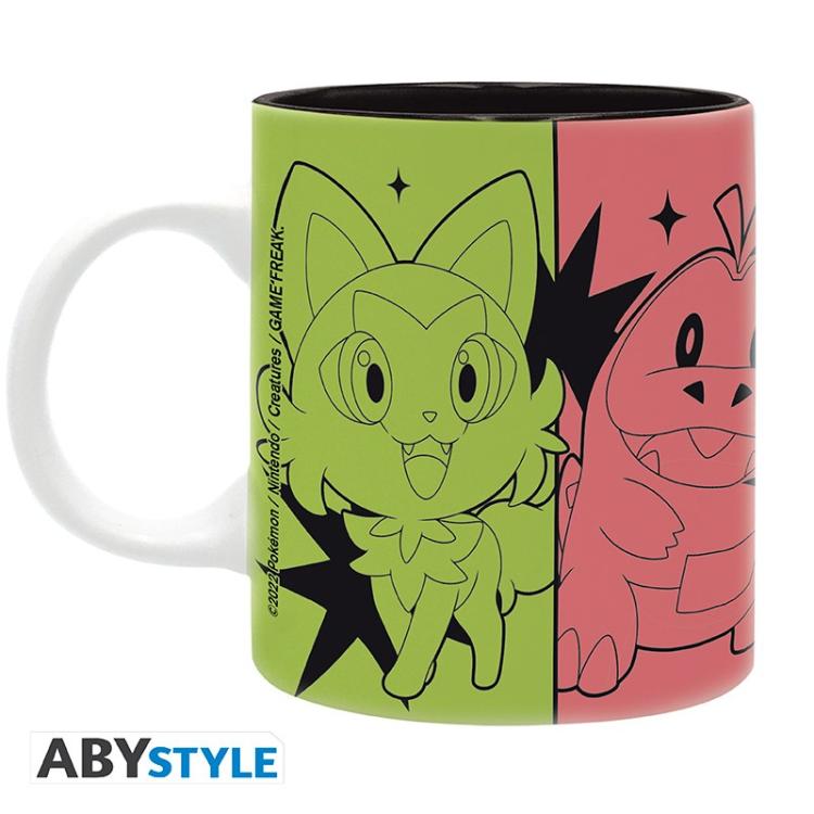 ABYSTYLE POKEMON MUG: "SCARLET & VIOLET STARTERS" CERAMIC WITH HANDLE 320 ML
