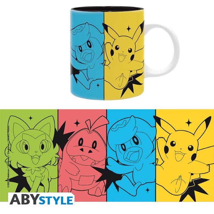 ABYSTYLE POKEMON MUG: "SCARLET & VIOLET STARTERS" CERAMIC WITH HANDLE 320 ML